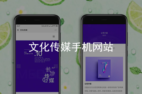 文化传媒手机网站制作案例